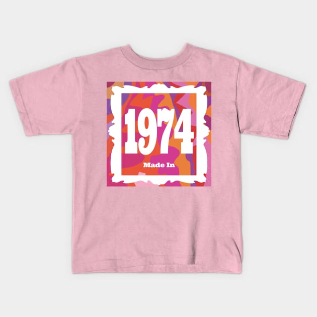 1974 - Made In 1974 Kids T-Shirt by EunsooLee